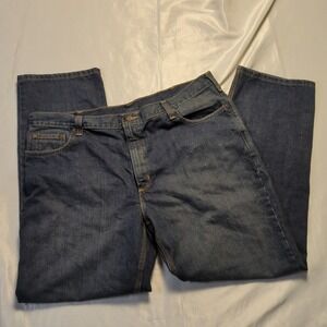 CARHARTT Holter Men's Jeans Straight‎ Leg Relaxed Fit Blue W42 L32